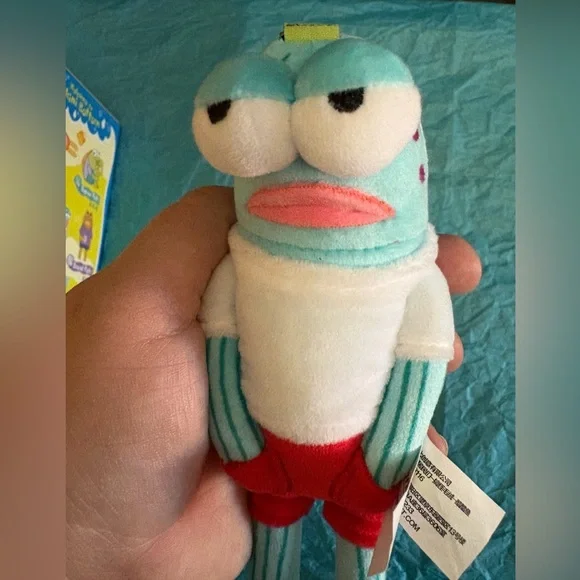 POP MART Bikini Bottom Buddies Cool Fish plush pendant - Spongebob Squarepants - Picture 2 of 10